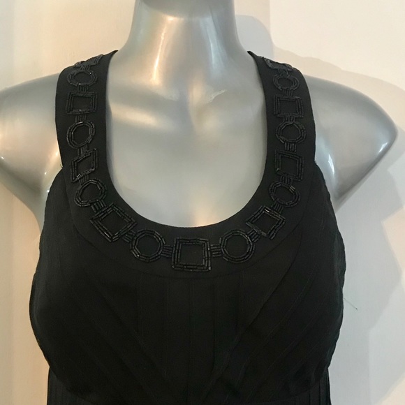 NEW JONES NY 100% SILK HALTER MIDI DRESS BLACK SIZE 8 - Picture 11 of 11